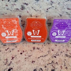 Scentsy Wax Bars - Vanilla Cinnamon, Honey Pear Cider, and Sweet Pea & Vanilla